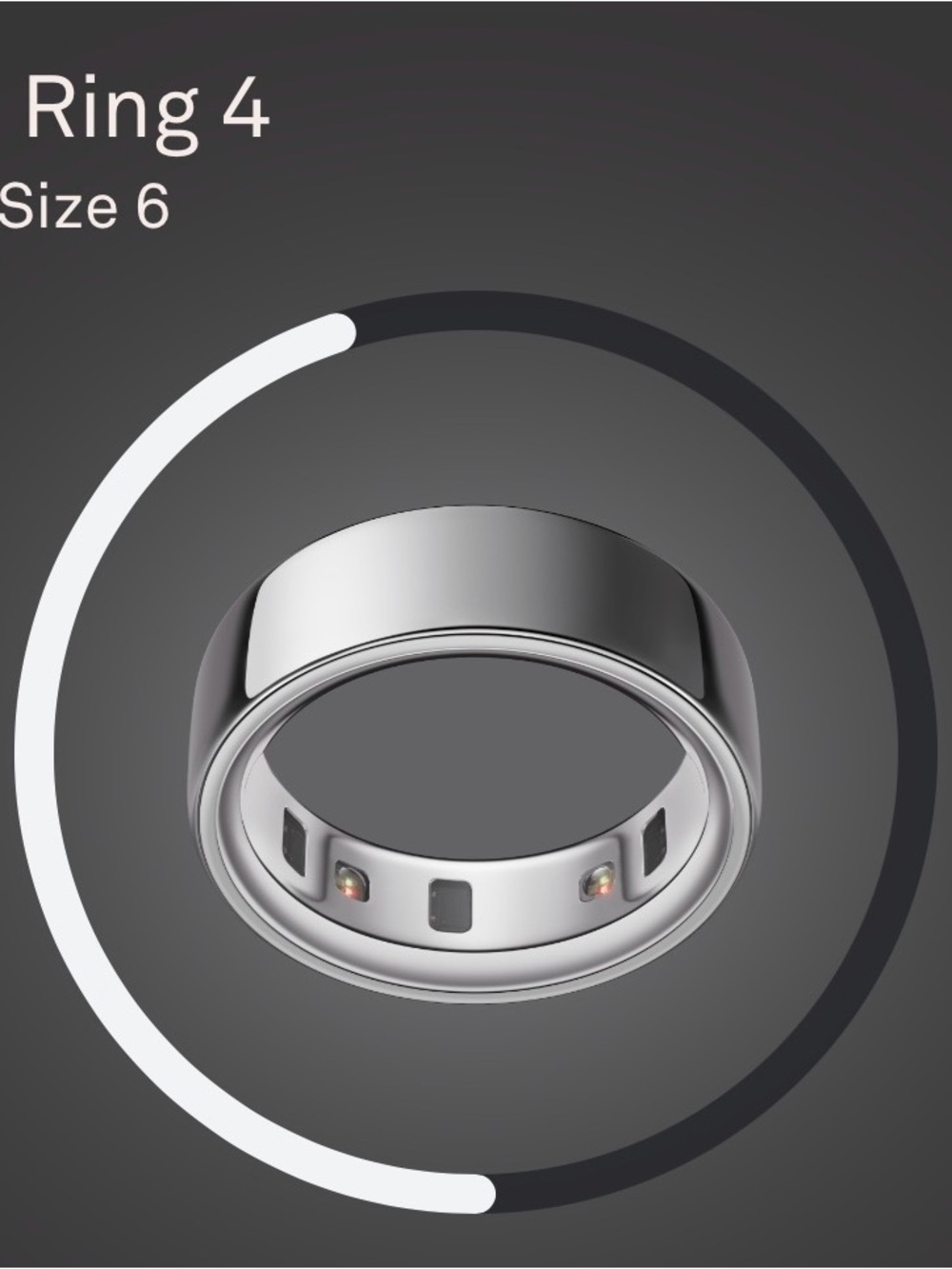 Oura Ring 4 Silver Smart Ring